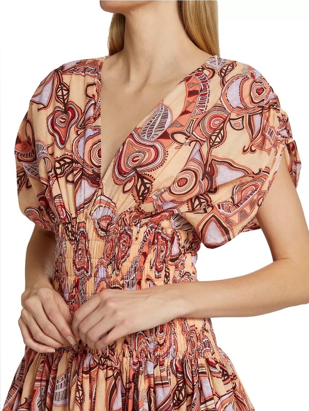 A.L.C. Luna Print Mini Dress Luna NWT Size 6 - Picture 3 of 10